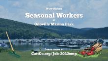 Now Hiring Seasonal Workers at Onoville Marina Park