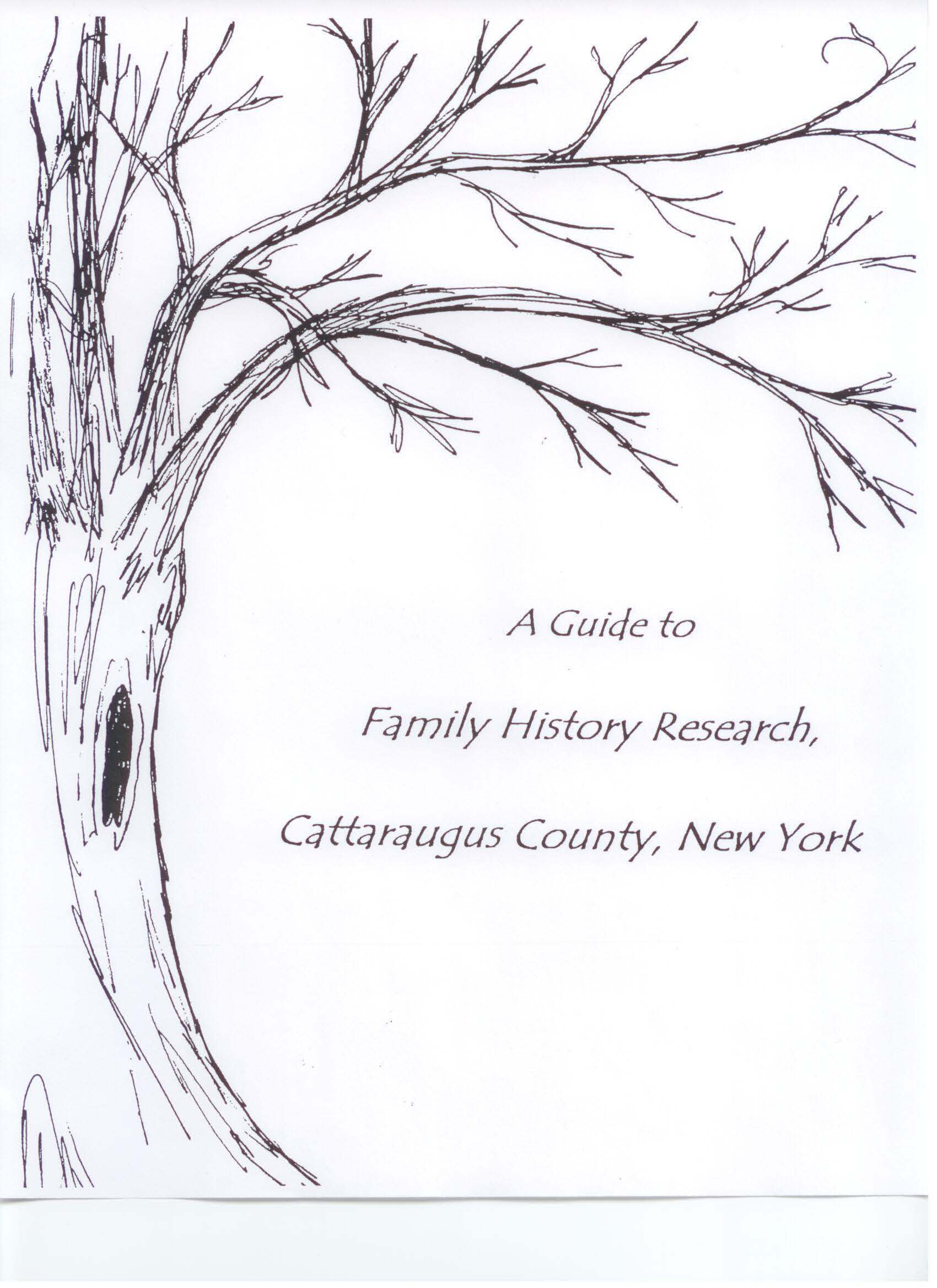 Family History Research Guide Cattaraugus County 