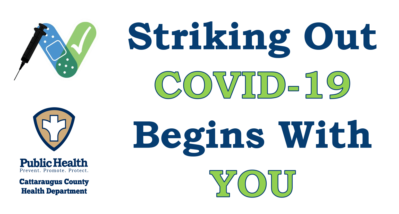 Striking out COVID-19 begins with you! - Public Health Cattaraugus County Health Department