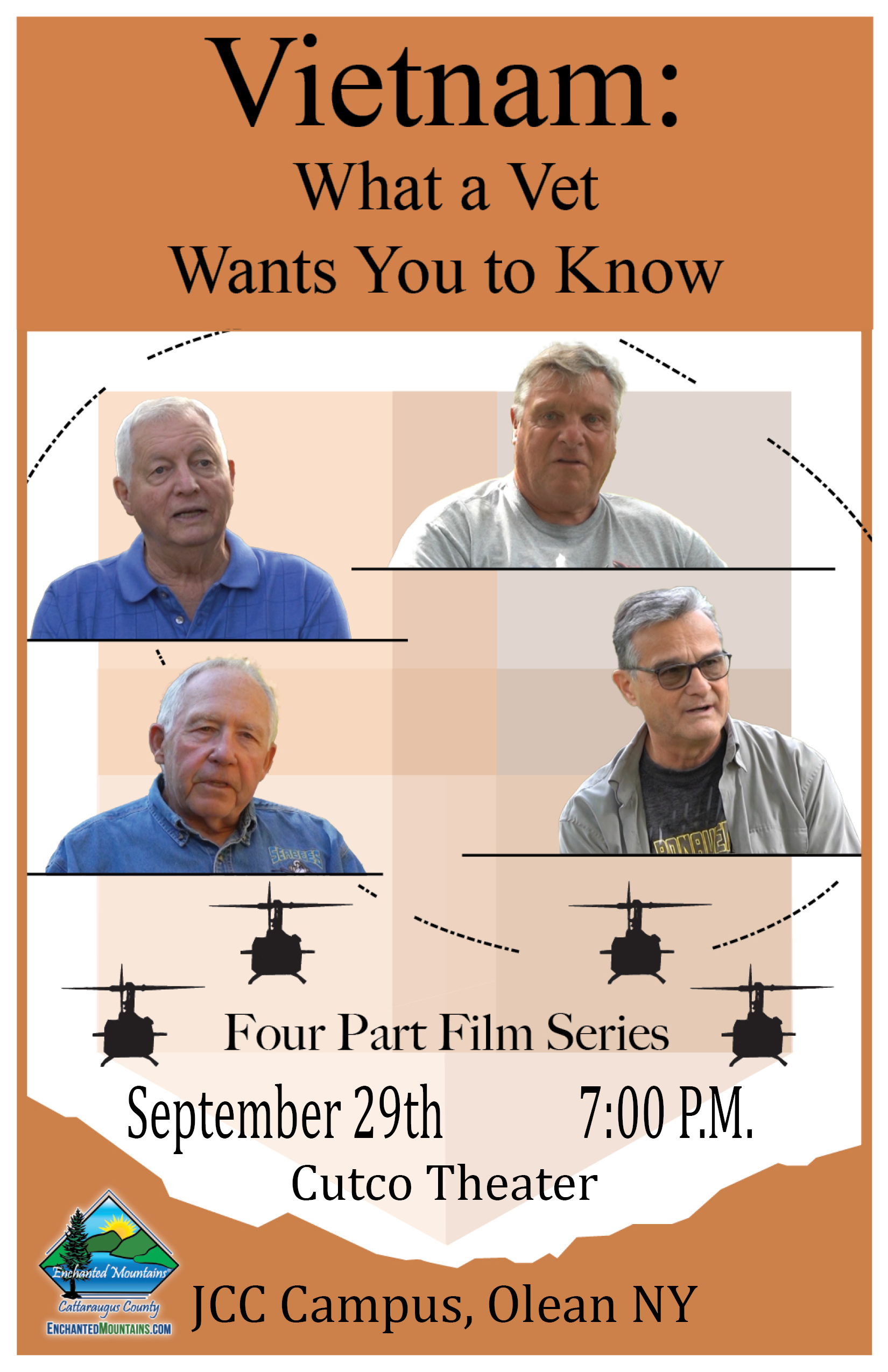 Poster for "Vietnam: What a Vet wants you to know" event on September 29, 2022 at CutCo Theater