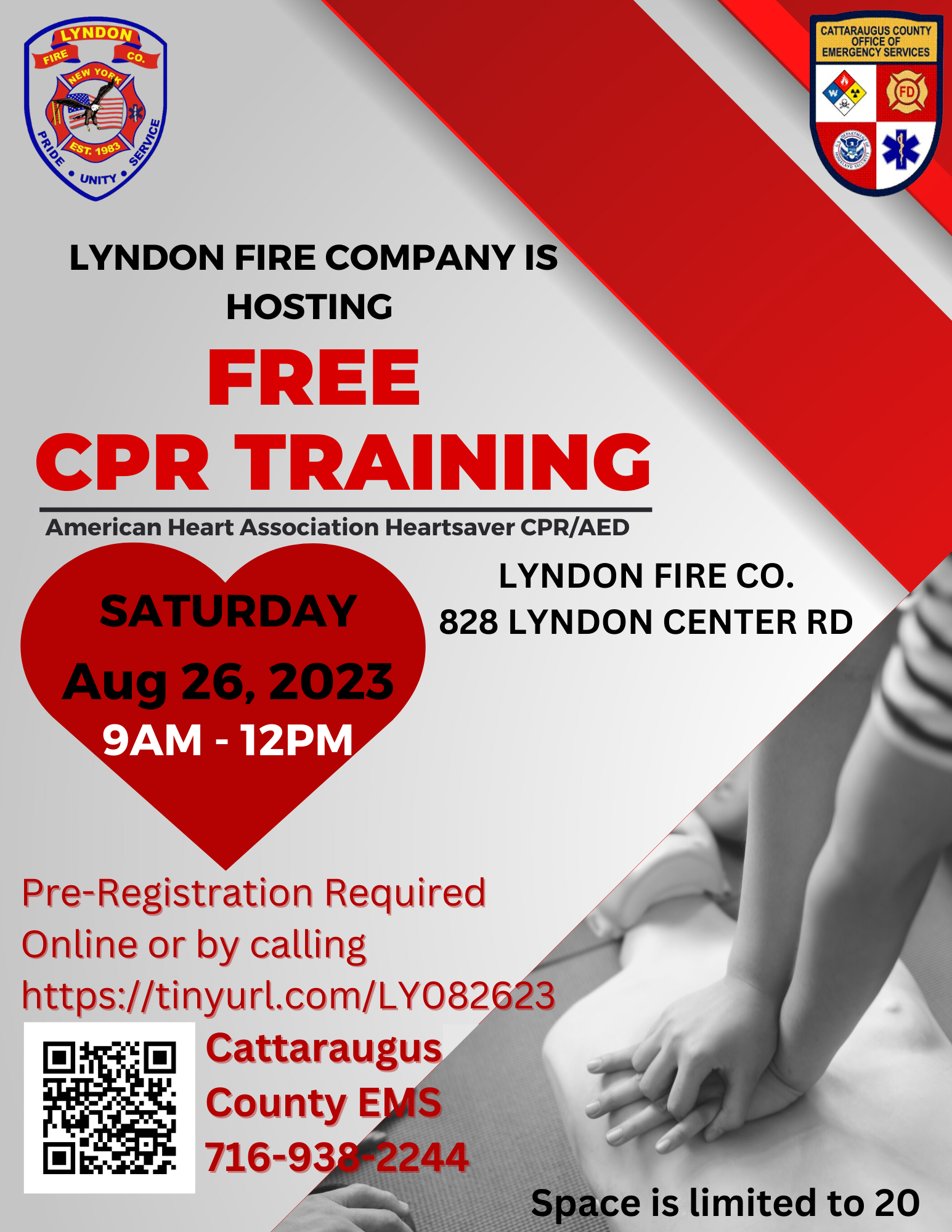 Free CPR Training Flyer