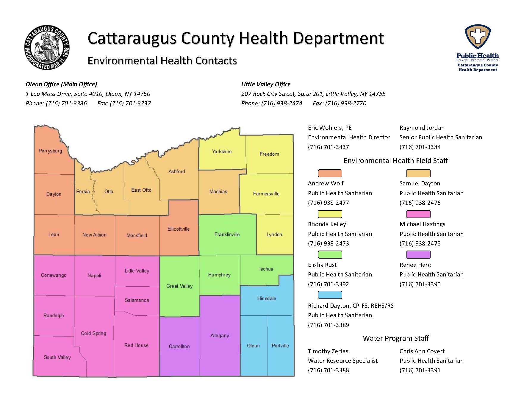 Environmental Health Services - Contacts Cattaraugus County Website