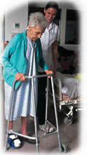 Elderly woman with Nurse