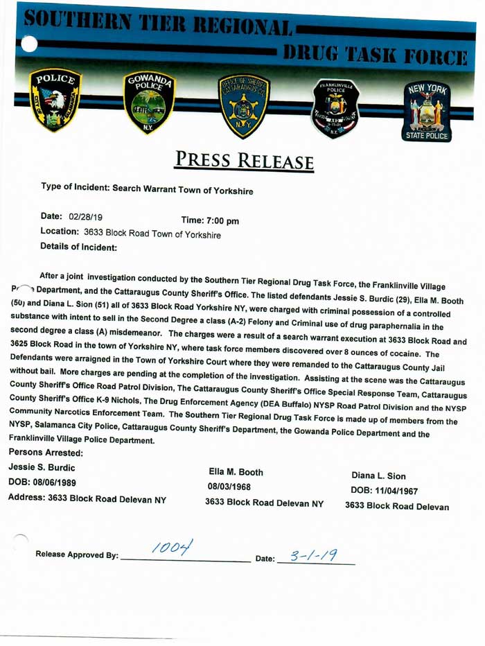 Sheriff Press Release