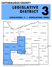Map of Legislative District 3 for 2024